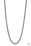 Paparazzi First Rule Of Fight Club - Black Necklace