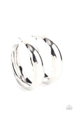 Paparazzi Flat Out Flawless - Silver Hoop Earrings