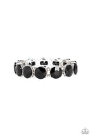 Paparazzi Glitzy Glamorous - Black Bracelet
