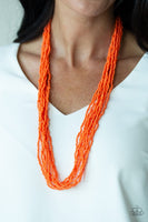Paparazzi Congo Colada - Orange Necklace