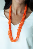 Paparazzi Congo Colada - Orange Necklace