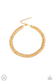 Paparazzi Empo-HER-ment - Gold Choker Necklace