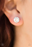 Paparazzi Just In TIMELESS – White Post Earrings