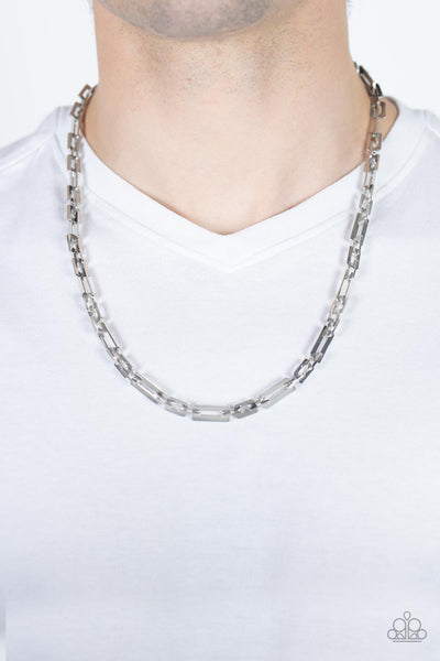 Paparazzi Rocket Zone - Silver Men’s Necklace