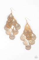 Paparazzi Lure Them In - Gold Earrings