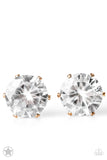Paparazzi Just In TIMELESS - Gold Post Earrings