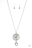 Paparazzi Iridescently Influential - White Lanyard Necklace