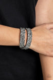 Paparazzi CRUSH Hour - Silver Wrap Bracelet
