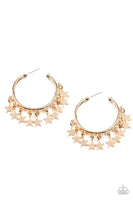 Paparazzi Happy Independence Day - Gold Hoop Earrings