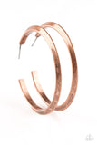 Paparazzi Some Like It HAUTE - Copper Hoop Earrings