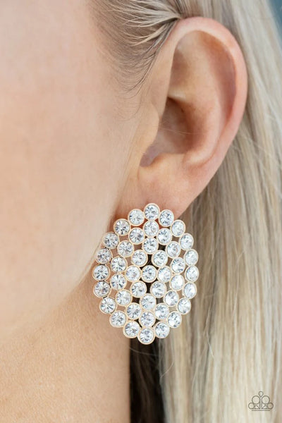 Paparazzi Drama School Dropout - Gold Post Earrings