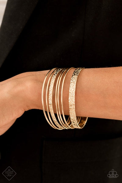 Paparazzi Full Circle - Gold Bracelets