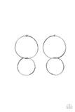 Paparazzi City Simplicity - Silver Earrings