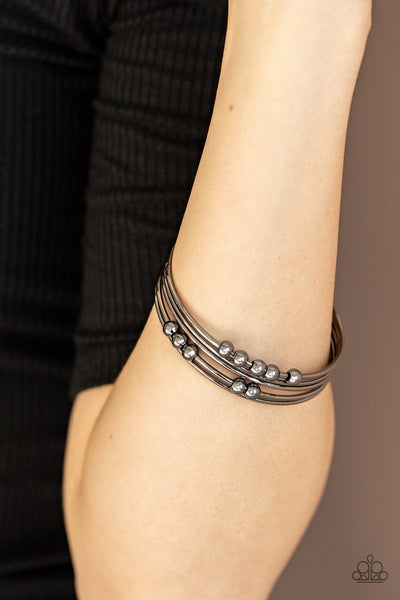 Paparazzi Stack Challenge - Black Bracelet