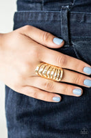 Paparazzi Sound Waves - Gold Ring