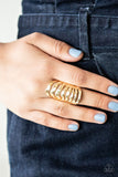 Paparazzi Sound Waves - Gold Ring