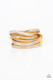Paparazzi Rock Star Attitude - Yellow Wrap Bracelet