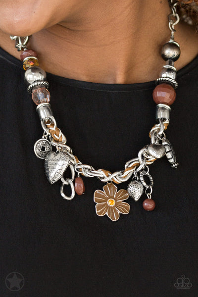Paparazzi Charmed, I Am Sure - Brown Necklace