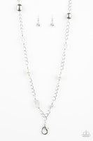 Paparazzi Only for Special Occasions - White Lanyard Necklace
