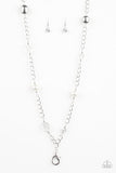 Paparazzi Only for Special Occasions - White Lanyard Necklace