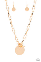 Paparazzi Tag Out - Gold Necklace