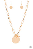 Paparazzi Tag Out - Gold Necklace