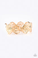 Paparazzi Rosy Rosette & Beat Around The ROSEBUSH - Gold Set
