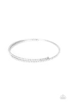 Paparazzi Sleek Sparkle - White Bracelet