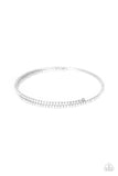 Paparazzi Sleek Sparkle - White Bracelet