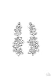 Paparazzi Frond Fairytale - White Post Earrings