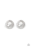 Paparazzi My Second Castle - White Post Earrings