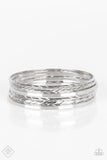 Paparazzi Rumble in the Concrete Jungle – Silver Bracelet