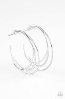 Paparazzi Jumpin Through Hoops - Silver Hoop Earrings
