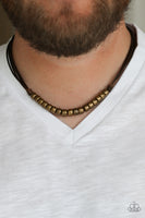Paparazzi On The TREASURE Hunt - Brown Men's Necklace
