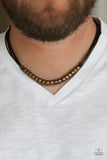 Paparazzi On The TREASURE Hunt - Brown Men's Necklace