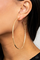 Paparazzi Diamondback Diva - Gold Hoop Earrings