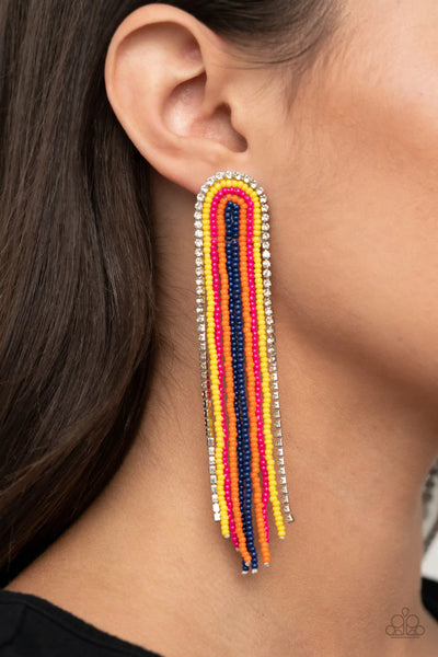 Paparazzi Let There BEAD Light - Multi Post Earrings
