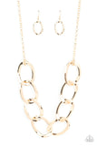 Paparazzi Ive got the Power - Gold Necklace