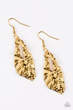 Paparazzi Cave Cavalier - Gold Earrings
