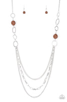 Paparazzi Margarita Masquerades - Brown Necklace