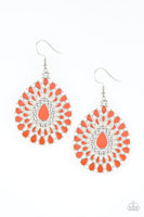 Paparazzi City Chateau - Orange Earrings