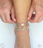 Paparazzi Earthy Explorer - White Anklet