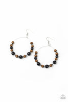 Paparazzi Forestry Fashion – Black Earrings