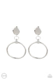 Paparazzi Jumping Through Hoops - Silver Clip- On Earrings