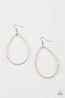 Paparazzi Just ENCASE You Missed It - Gold Earrings