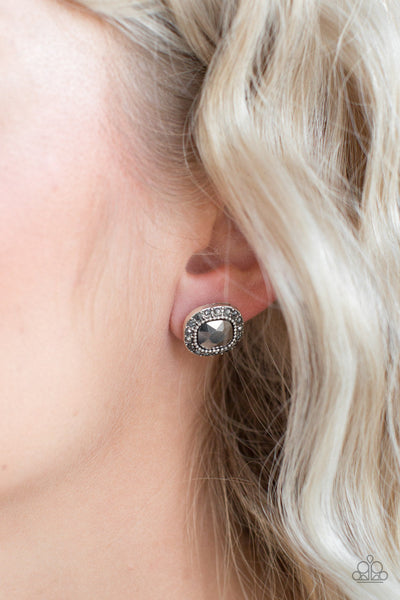 Paparazzi Latest Luxury - Silver Post Earrings