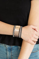 Paparazzi MERMAIDS Have More Fun - Gold Wrap Bracelet