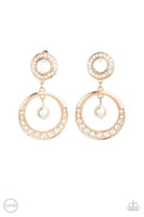 Paparazzi Regal Revel - Gold Clip-On Earring