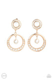 Paparazzi Regal Revel - Gold Clip-On Earring