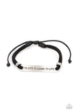 Paparazzi To Live, To Learn, To Love - Black Urban Bracelet